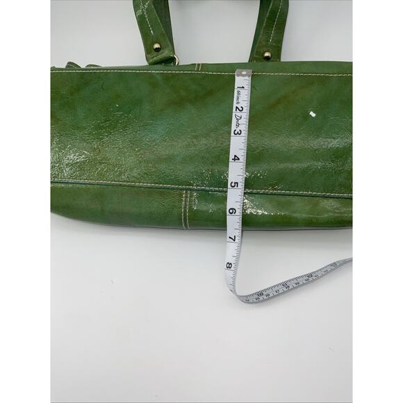 See description Dooney & Bourke Pantent Leather Green Tote Bag - Picture 5 of 12